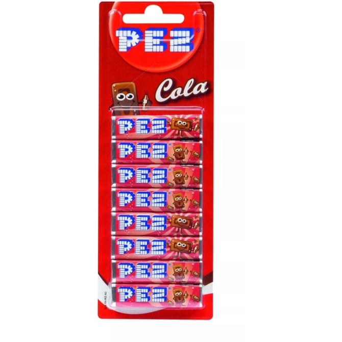 8 ricariche PEZ - Cola 