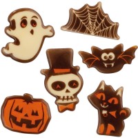 6 decorazioni per Halloween: cioccolato bianco