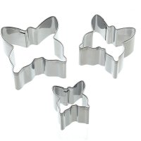 3 mini tagliabiscotti farfalle di dimensioni assortite