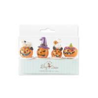 4 Stecchini decorativi Zucca Halloween