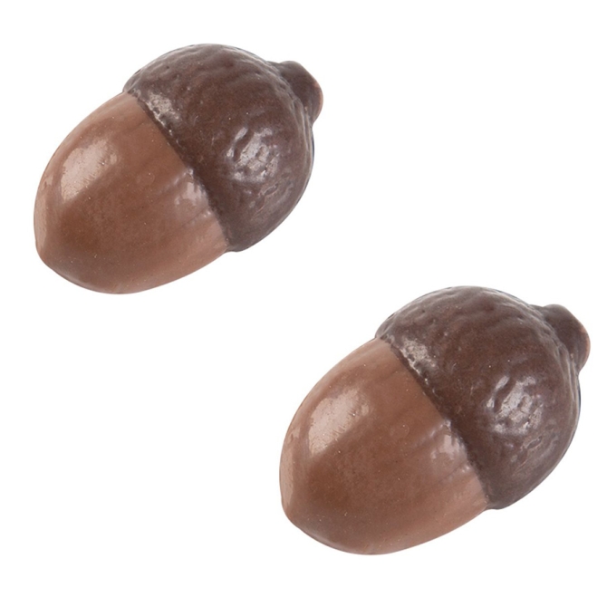 2 Ghiande (3, 8 cm) - Cioccolato 