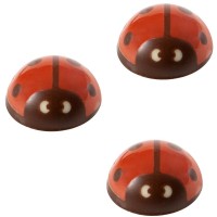 3 Coccinelle (,2,2 cm) - Cioccolato bianco