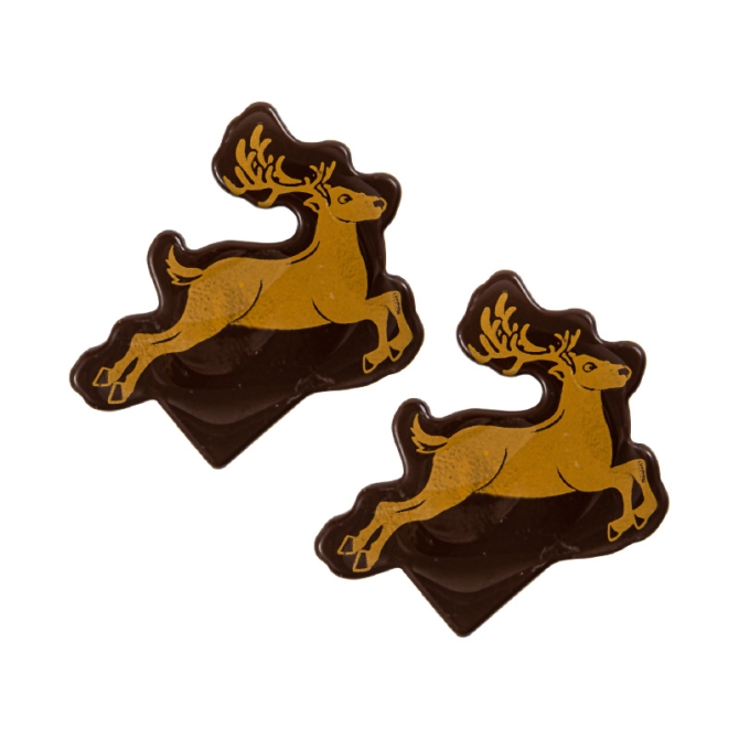 2 plettri di renna 6, 6 cm - Cioccolato 