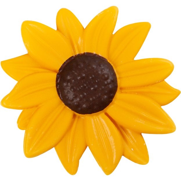 1 Girasole  5, 5 cm - Cioccolato Bianco 