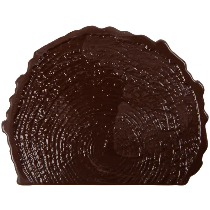 2 Punte di Tronco d Albero 10 cm - Cioccolato 