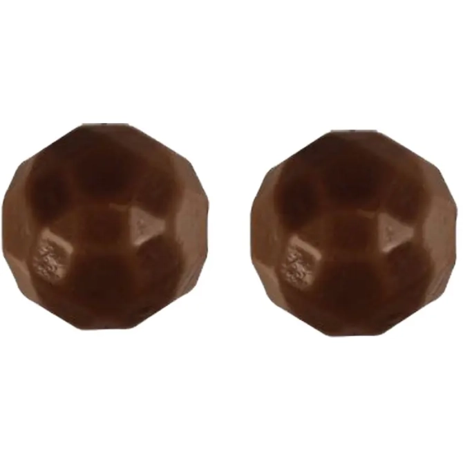 2 palline di origami nere (2, 8 cm) - cioccolato 