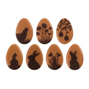 Mescolare 5 Uova di Pasqua (3 cm) - Cioccolato Fondente