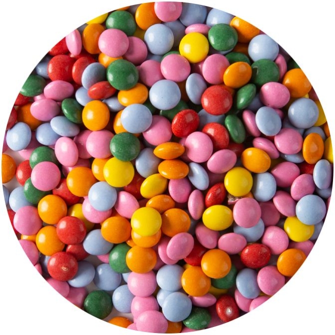 50g di Mini Confetti ( 0, 8 cm) - Cioccolato 