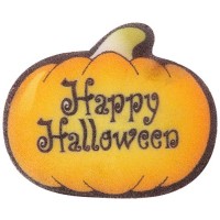 2 Zucche Happy Halloween da 5 cm - Non lievitate