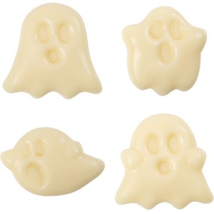 4 Fantasmi di 3 cm - Cioccolato bianco