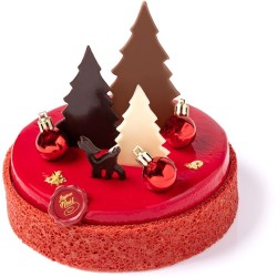 Set di 3 alberi di Natale - Cioccolato. n1