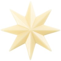 2 Stelle (4,4 cm) - Cioccolato Bianco