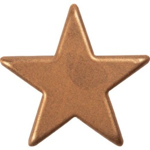 2 Stelle (5,5 cm) Bronzo - Cioccolato Fondente