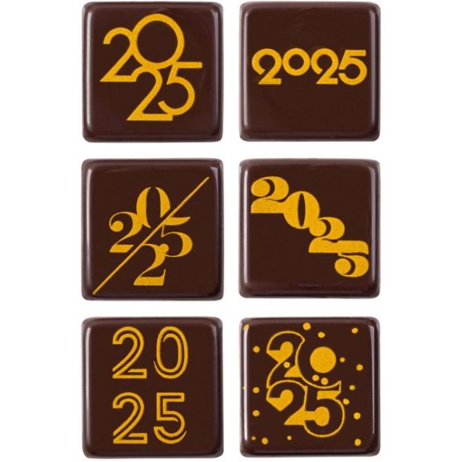 4 Wafer 2025 (3 cm) - Cioccolato Fondente 