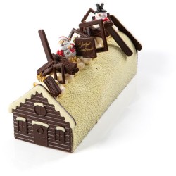 2 Tronchetti Fatti In Casa (9 cm) - Cioccolato Fondente. n1