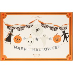 Felice ghirlanda di lettere di Halloween. n3