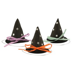 Assortimento di 3 cappelli da strega a sorpresa. n1