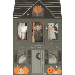 Kit di 24 pirottini e decorazioni per cupcake Halloween. n1