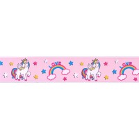 Nastro Per Torta Unicorno Rosa (4 cm - 1 m)