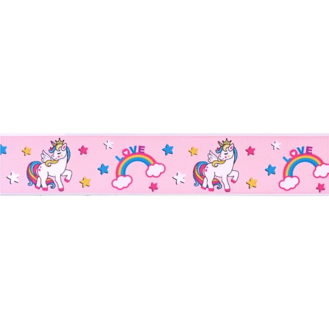 Nastro Per Torta Unicorno Rosa (4 cm - 1 m) 