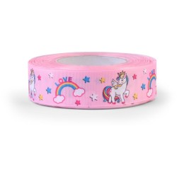 Nastro Per Torta Unicorno Rosa (4 cm - 1 m). n1