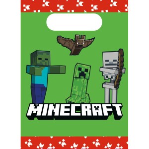 4 sacchetti regalo Minecraft
