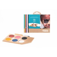 Kit per il trucco con 6 colori dell'arcobaleno