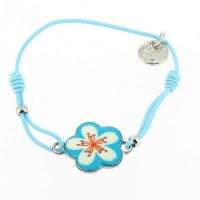 1 Bracciale in cordoncino elastico - Fiore