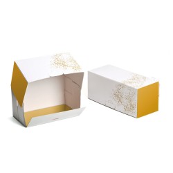 Scatola per Tronchetto di Natale Gold - 25 cm. n1