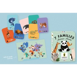 Gioco di 7 Famiglie - Animali. n1