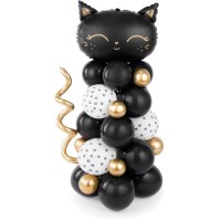 Kit arco per palloncini di Halloween gatto nero