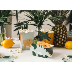 Set di 6 scatole di popcorn Dino Triceratops. n1