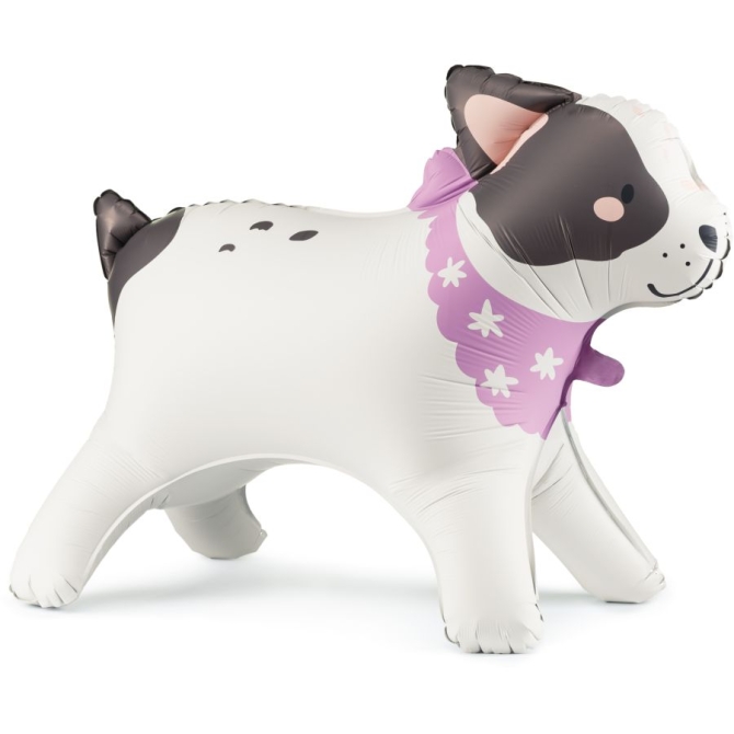 Palloncino Bulldog Gigante in Alluminio - 75 cm 