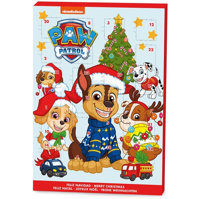 Calendario dell Avvento Paw Patrol - Cioccolato 65g 