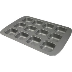 Stampo antiaderente - 12 mini tortiere quadrate. n2