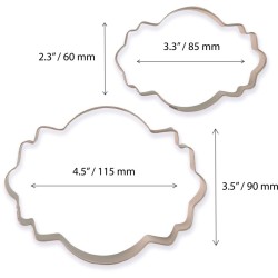 2 stampini per biscotti e torte stile 4. n2