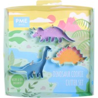 Set formine per biscotti dinosauro - blu