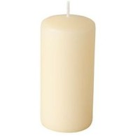 8 candele cilindriche  5 cm - Crema