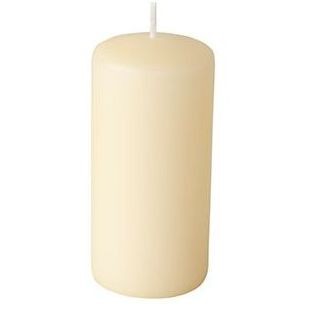 8 candele cilindriche  5 cm - Crema 