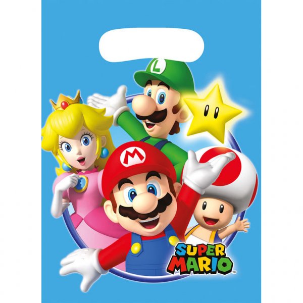 8 Sacchetti regalo Mario Party per il compleanno del tuo bambino - Annikids