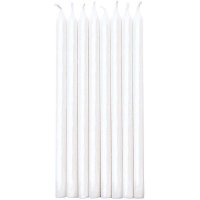 16 Candele Eleganza (12 cm) - Bianco