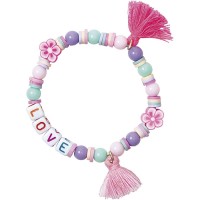 Set di braccialetti con mini perle - Amore