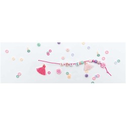 Set di braccialetti con mini perle - Amore. n1