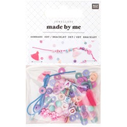 Set di braccialetti con mini perle - Amore. n2