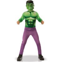 Costume Hulk classico + Guanti giganti Taglia 5-6 anni