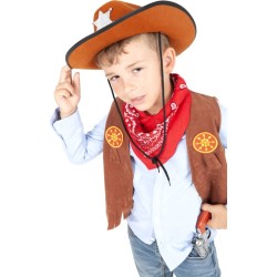 Top e accessori da cowboy Taglia 5-8 anni. n1