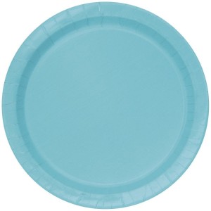 8 Assiettes Bleu Ciel