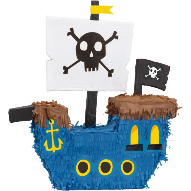 Pinata della nave pirata blu 3D 