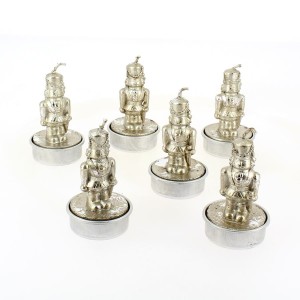 6 Tealight Schiaccianoci - Oro antico