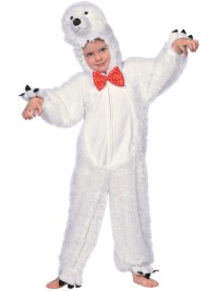 Costume da orso bianco in peluche